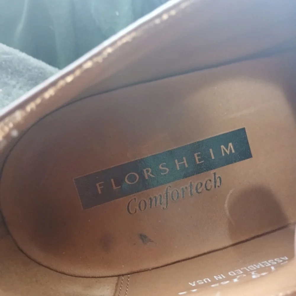 Florsheim Comfortech Oxford 9 D Brown Leather Dress Shoes Formal Business